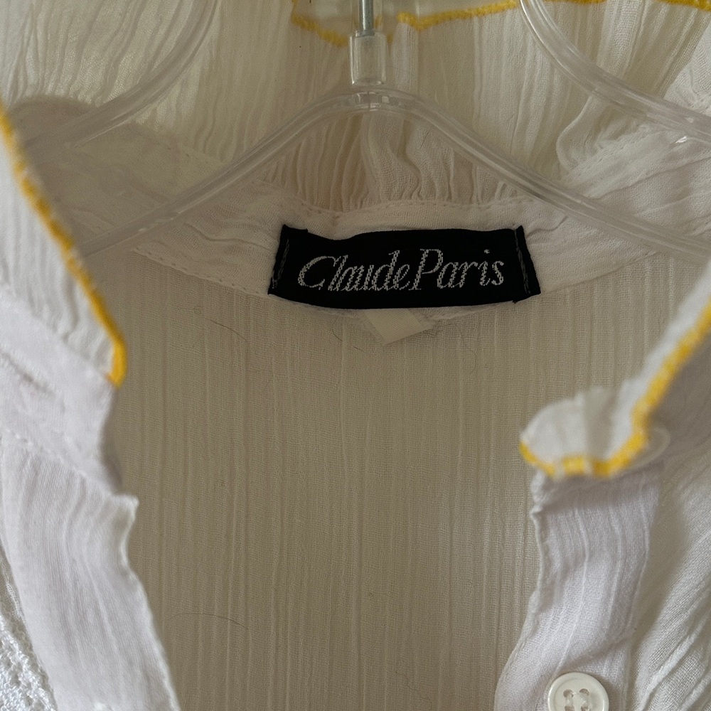 White and Pink Ruffled Dress - Picture 4 of 9